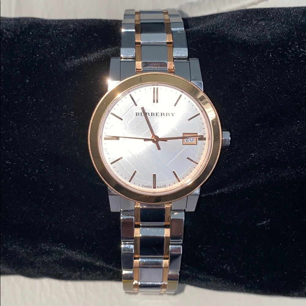 Burberry Watch With Rose gold